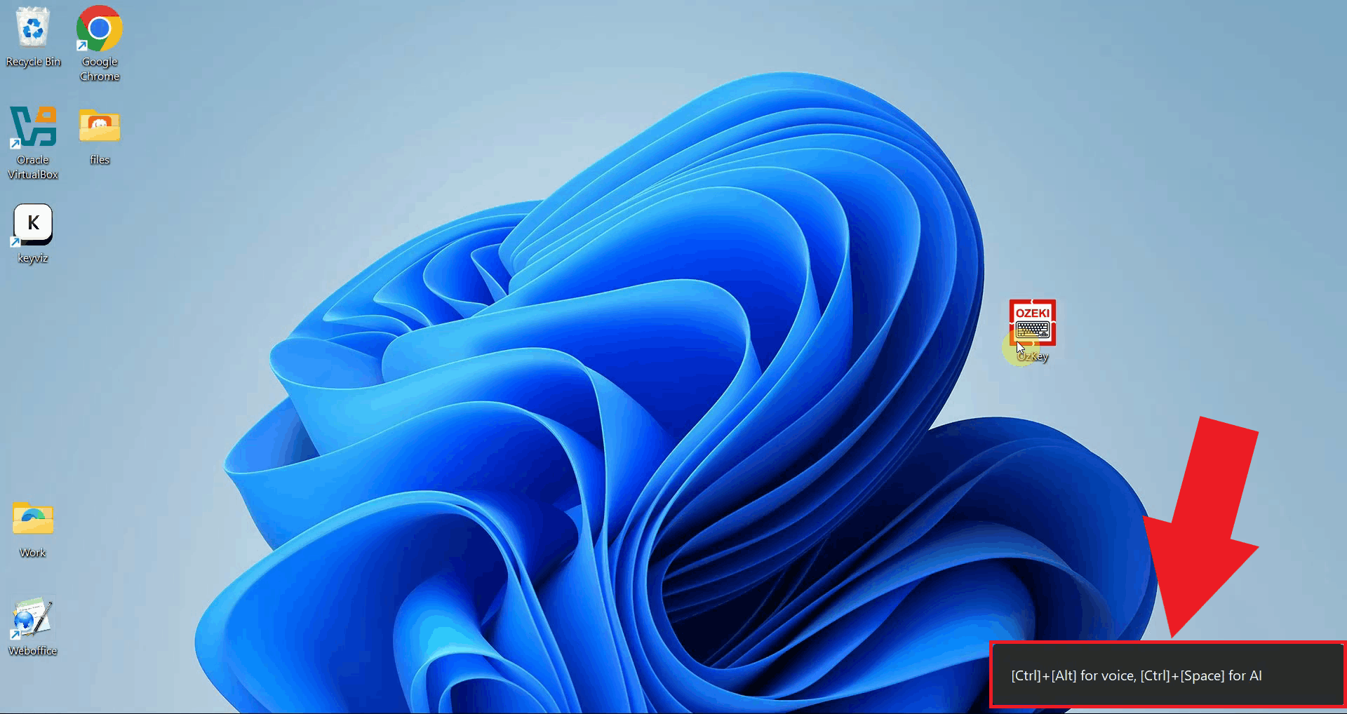 View hotkeys in the bottom right corner