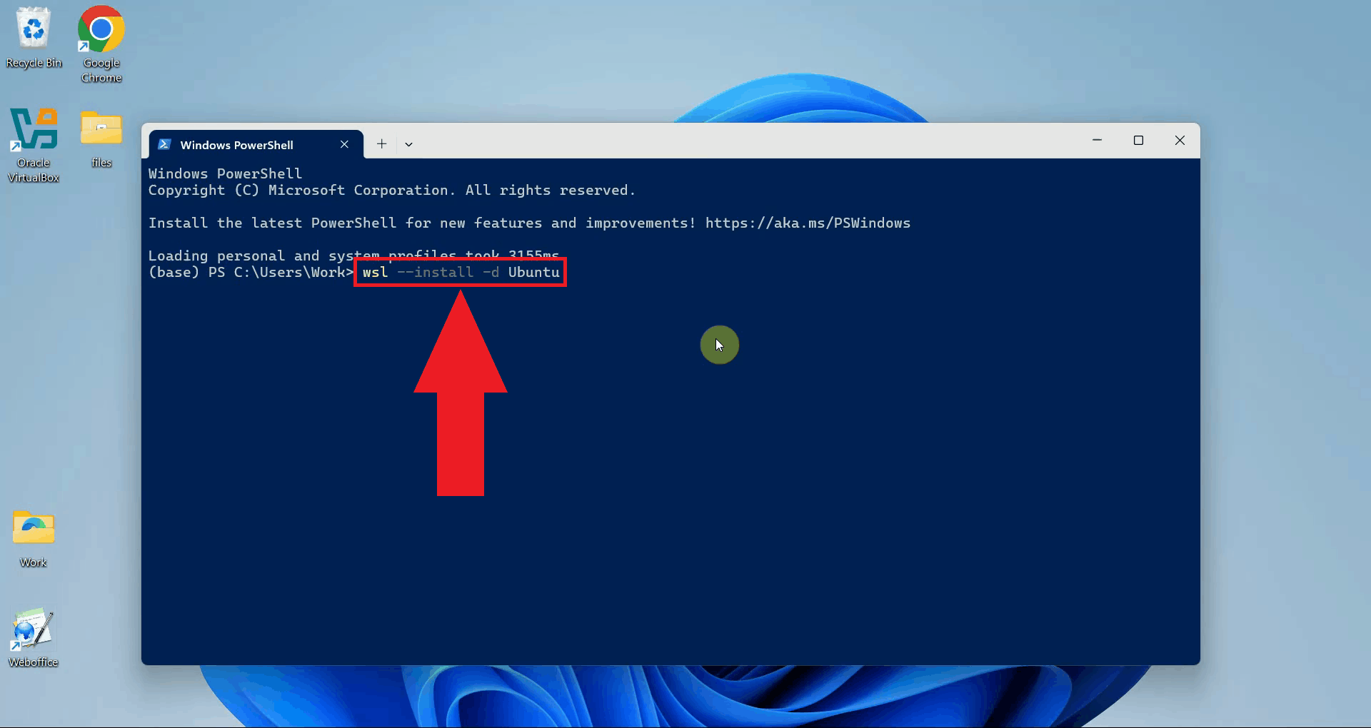 Install WSL Ubuntu on Windows