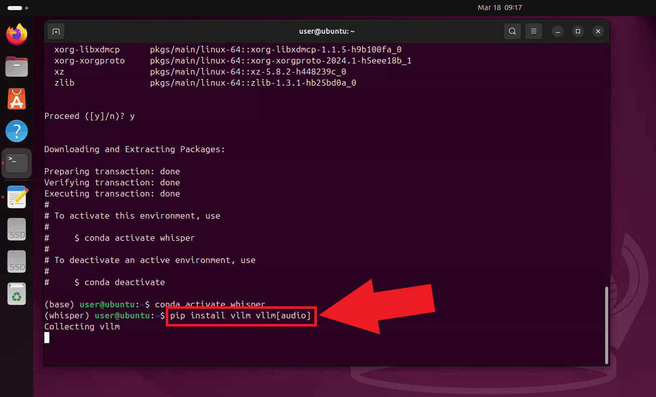 Install vLLM using pip