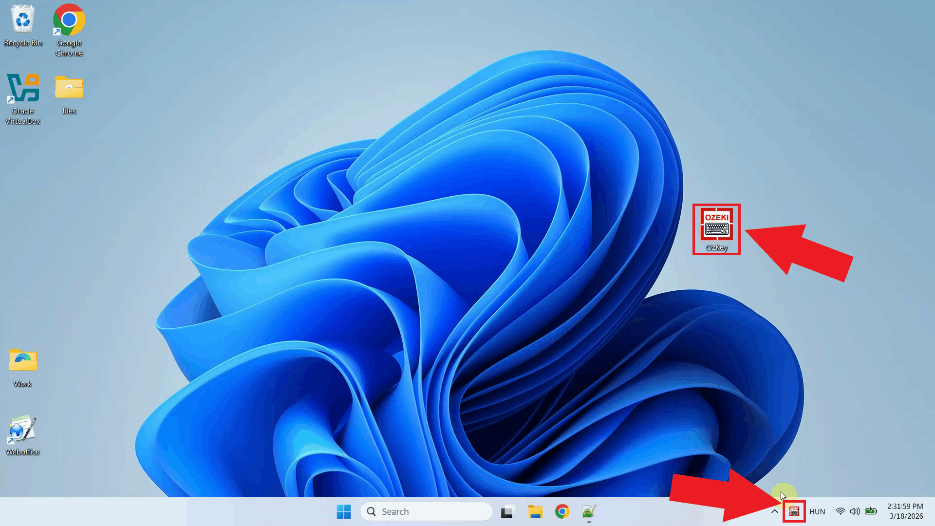 Open Ozeki Voice Keyboard