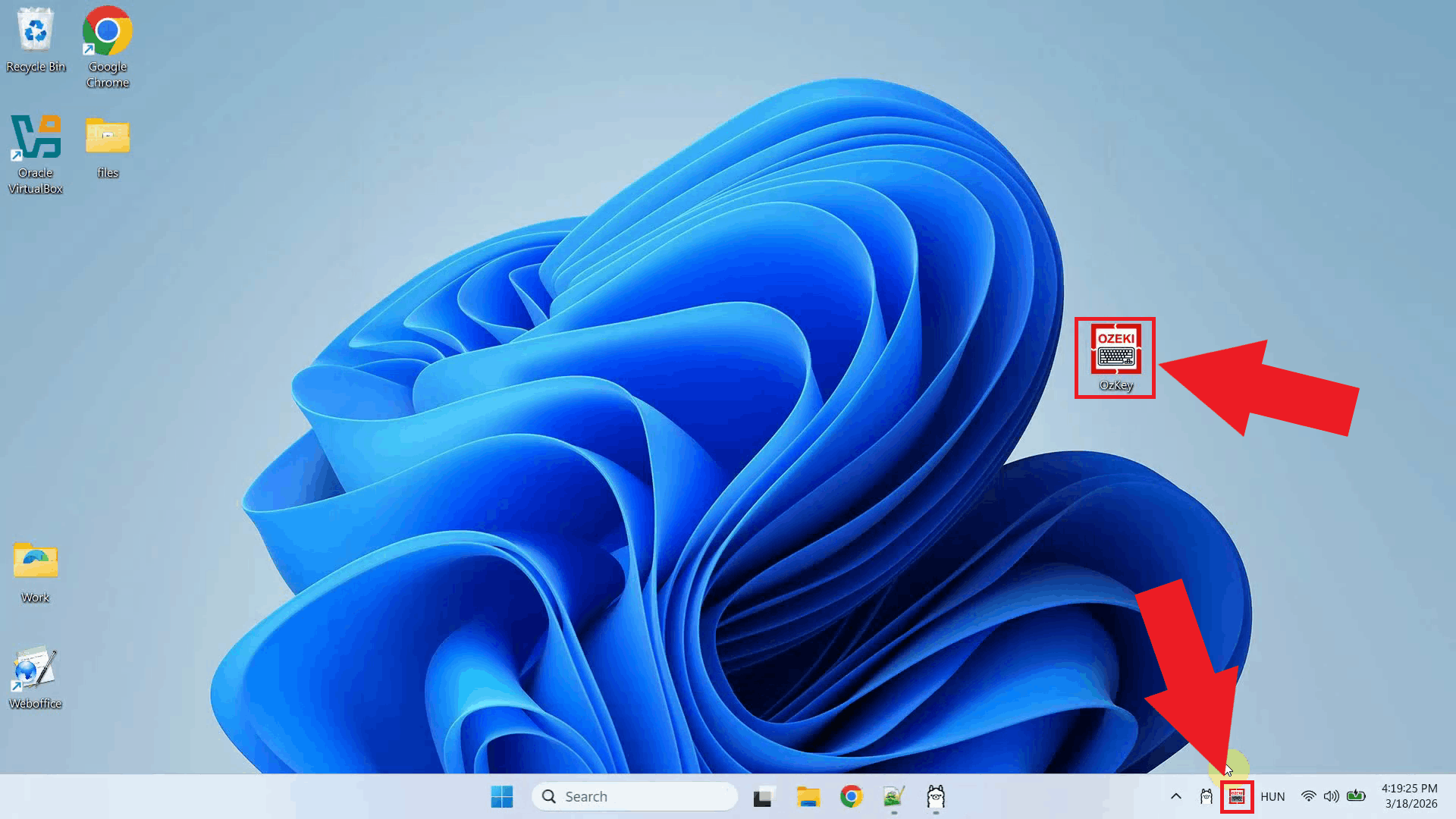 Open Ozeki Voice Keyboard