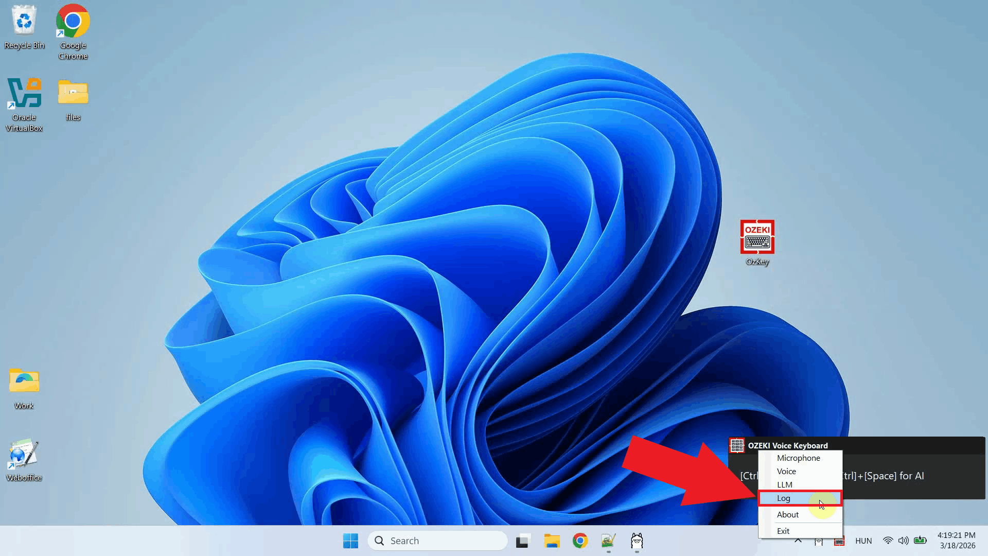 Navigate to logs from context menu