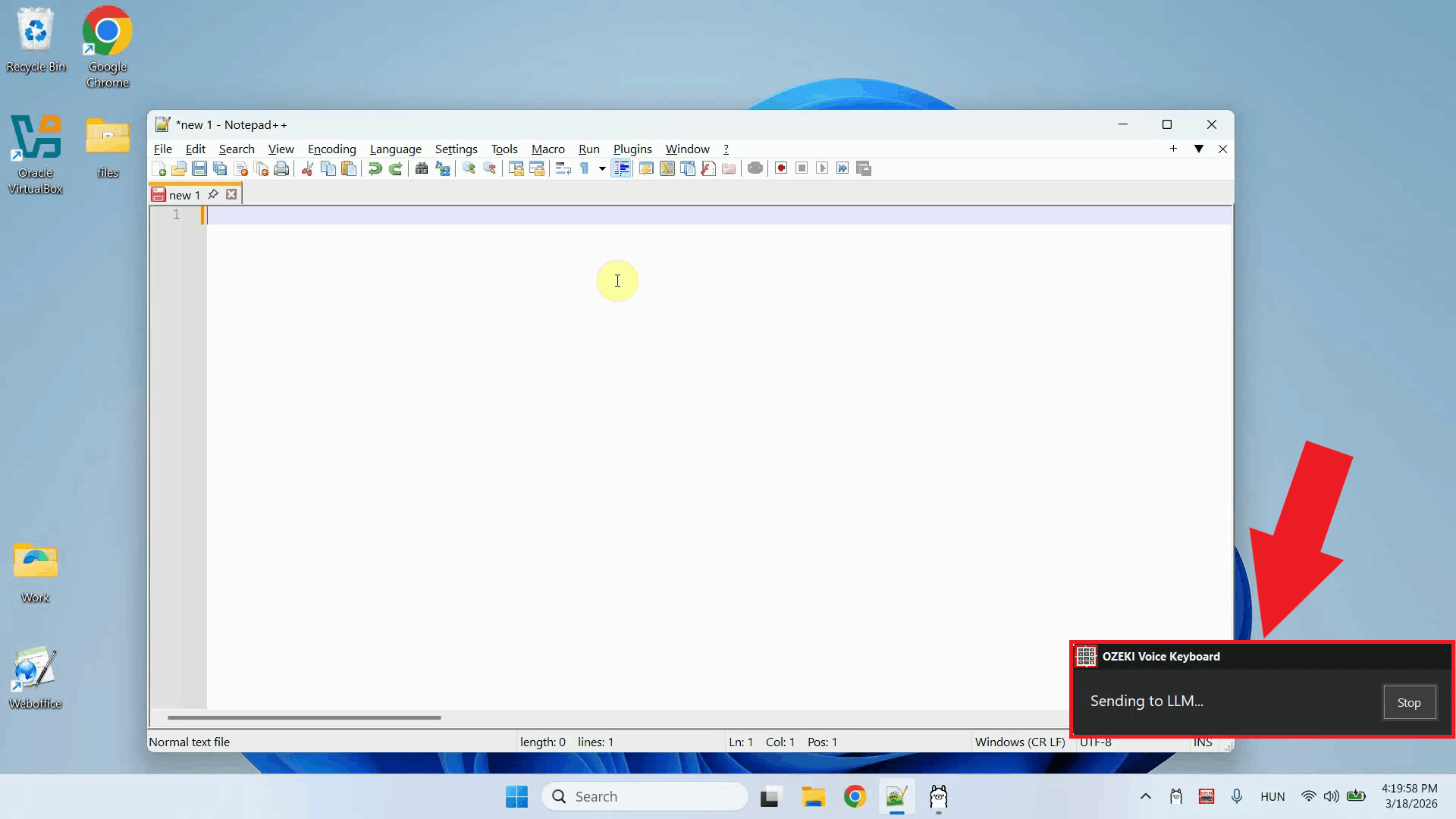 Ask the LLM a question