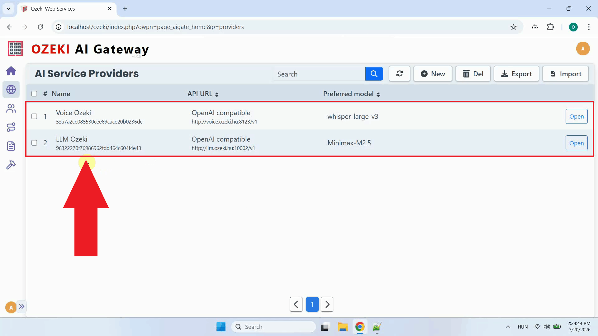 Providers in Ozeki AI Gateway