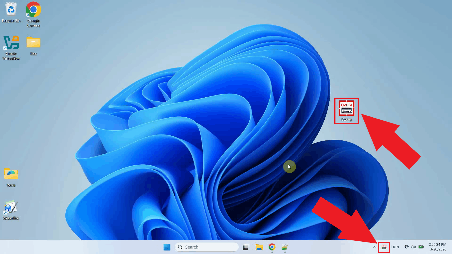 Open Ozeki Voice Keyboard