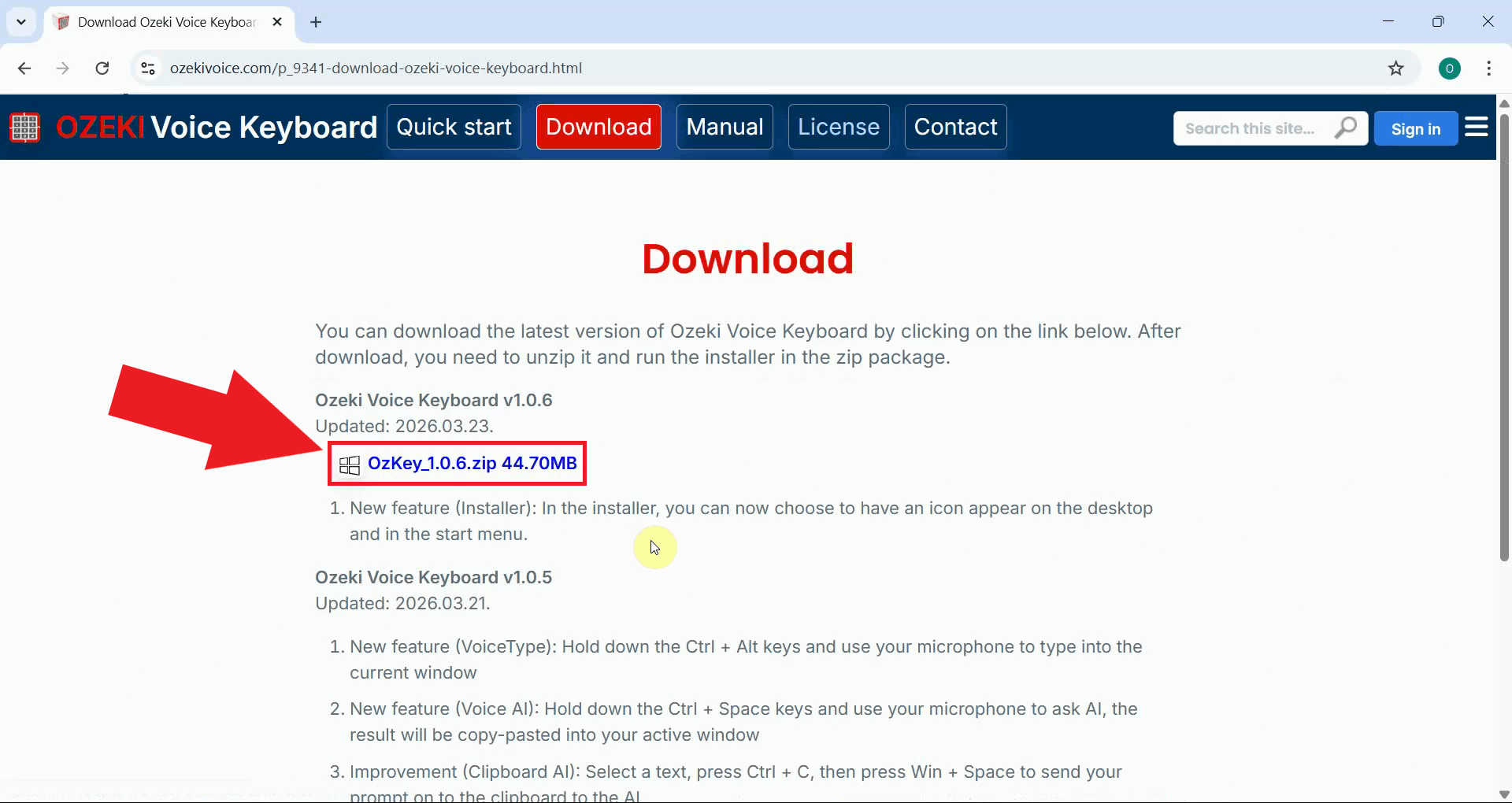 Download OzKey